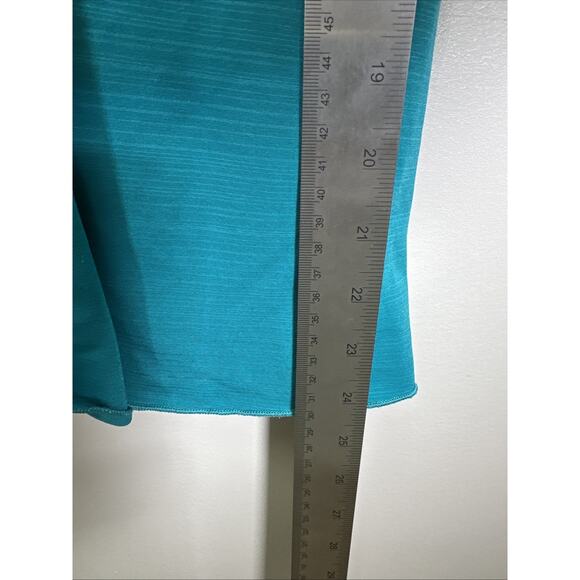 VTG IZ Byer California Sleeveless Women Tank Halter Top M Teal‎ Beaded Chain Y2K - Picture 9 of 10